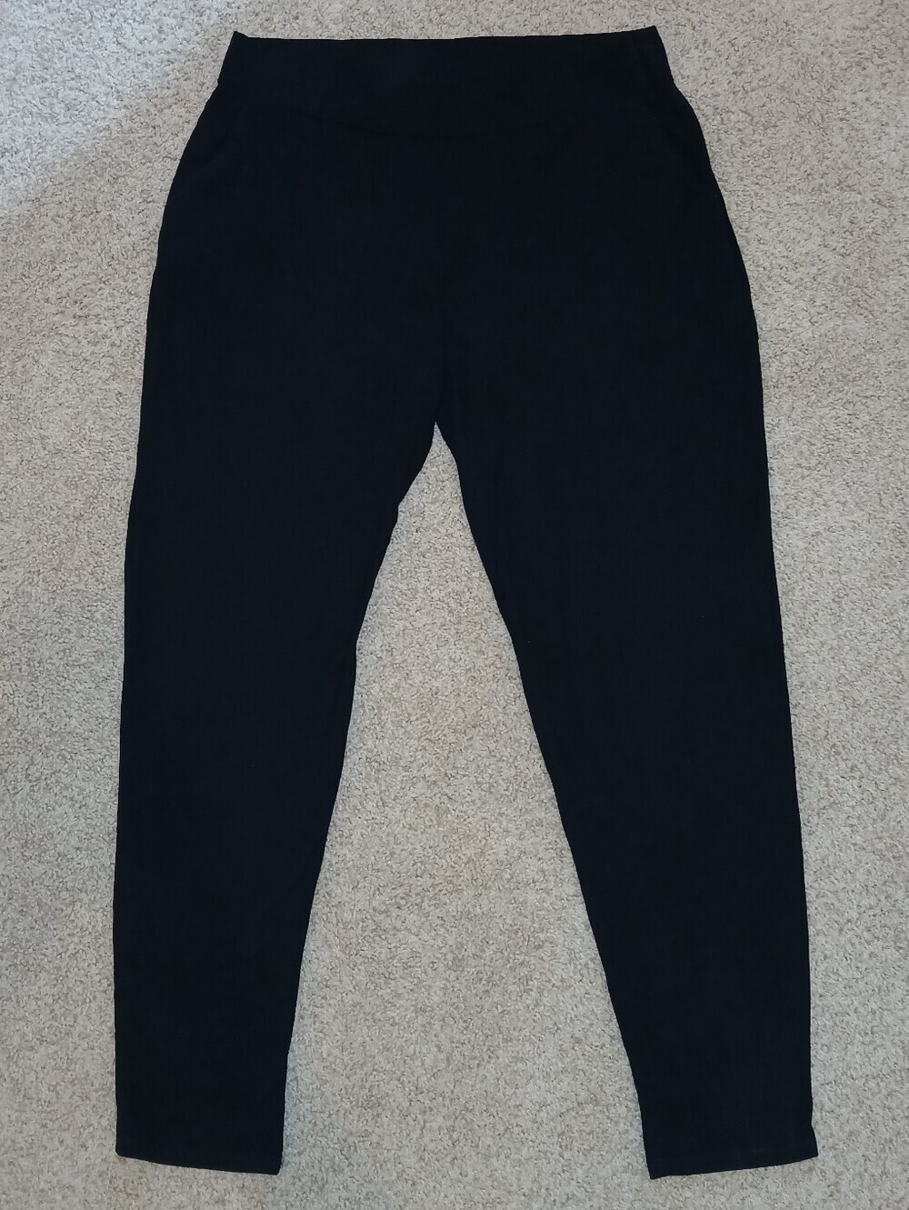 Eileen Fisher Black Ponte Ankle Pants